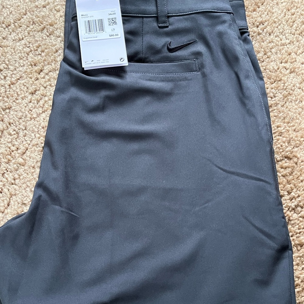 Nike Men's Charcoal Athletic Golf Pants